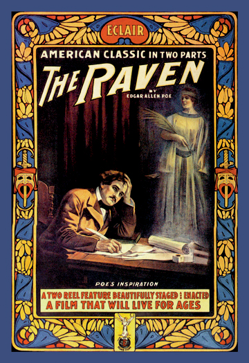 Vintage Dictionary Page Art Print ORIGINAL-The Raven-Edgar Allan Poe 423D