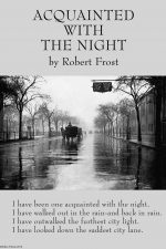 acquainted with the night by robert frost